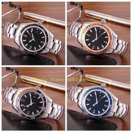 5 Style With Original Box Men's Watches Mens Planet 600M 007 42mm Black Dial Professional Stainless Steel Bracelet Automatic 299M