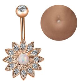 Navel Bell Button Rings 3 / Set Of Opal Nail Soft Ceramic Ball Ring Combination Drop Delivery Jewellery Body Dhgarden Dhaff