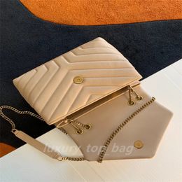 Fashion Bags Leather Messenger Bag Single Shoulder Crossbody Chain Bag Size 32/11/22cm Bronze/White steel/Black gun metal Hardware Designer