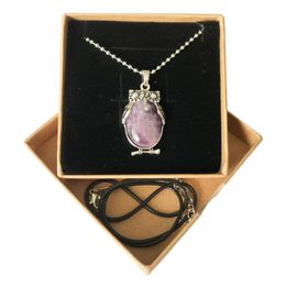 Pendant Necklaces Owl Necklace Night Guard Long Sweater Chain Shape Men And Women Unified Birthday Gift Box Drop Delivery Jew Dhgarden Dhq1P