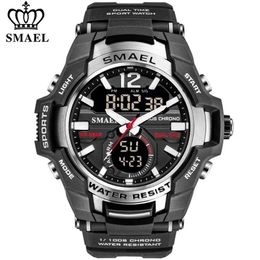 SMAEL Men Watches Fashion Sport Super Cool Quartz LED Digital Watch 50M Waterproof Wristwatch Men's Clock Relogio Masculino 2302m
