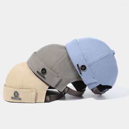 Berets Brimless Fashion Men Docker Cap Retro Sailor's Cotton Adjustable Hip Hop Women Warm Bucket Hat Spring Autumn