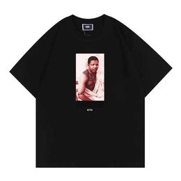 Men's T-shirts Oversize New Kith Tokyo Shibuya t Shi Men Women High Quality Street View Printing Shis Tee Tops Rose Omoroccan Tile Teesopt9