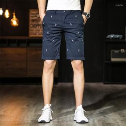 Men's Shorts Brand Men Outdoor Camouflage Cargo Embroidery Bird Cotton Casual Half Pants Mid Waist Short High Quality