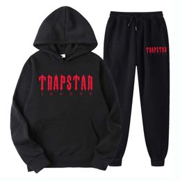 Men's Tracksuits Tracksuit Trend Hooded 2 Piece Set Hoodie Sweatshirt Sweatpants Sportwear Jogging Outfit Trapstar Mans Cloth Motion current