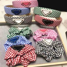 Fashion Newstyle Letter Headband lattice Hair bands Sports Fitness Women Girl Retro Turban Headwraps Party Lovers gift jewelry303r