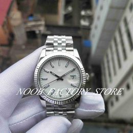 Factory s Watch 2 Colour Super BP Watches Classic 2813 Automatic Movement 36mm Blue White Dial Strap Stainless Steel Bezel Case282z