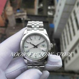 Factory s Watch 2 Colour Super BP Watches Classic 2813 Automatic Movement 36mm Blue White Dial Strap Stainless Steel Bezel Case337s