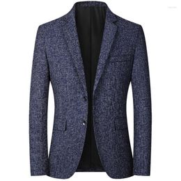 Men's Suits Fashion Men Dress Business Casual Slim Fit Blazers High Quality And Jackets Blue/Grey/Black