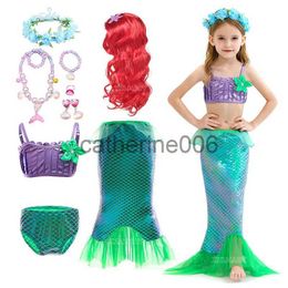 Special Occasions Girl Princess Dress Little Mermaid Girl Ariel Dress Kids Baby Girl Carnival Birthday Party Clothes Children Halloween Clothing x1004
