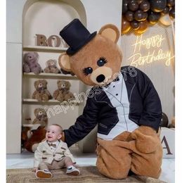 2024 Hot Sale Brown Bear Mascot Costumes Cartoon Character Outfit Suit Carnival Adults Size Halloween Christmas Party Carnival Dress suits