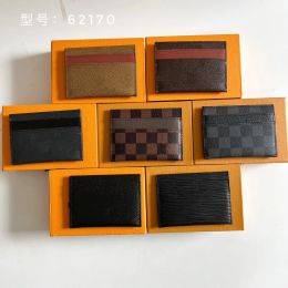 2023 Top -Kartenhalter Paris Plaidstil Wallet Herren Key Bud Womens Handtaschen Handtaschen Leder Zippy Holds Schlangenbaus für kleine Geldbörsen Münzbriefe Handtasche 62170