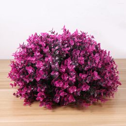Decorative Flowers Artificial Topiary: 30cm Plants Grass Shaped Greenery Topiary Arrangement For Wedding Home Garden