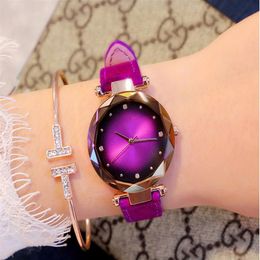 Luxury Beautiful cwp Womens Wrist Watch Recreational Fashion Schoolgirl Wristwatch Dazzle Diamond 34MM Colourful Dal Female Quartz 283t