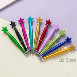 wholesale Star-shaped Ballpoints Pen Plastic Student Writing Ballpoint Office School Supplies Festival Gift Pens Customizable Logo TH1095