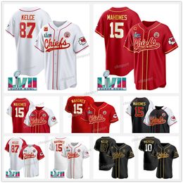 Patrick Mahomes Nick Bolton Baseball Jersey Kansases CityChiefes Travis Kelce Isiah Pacheco Felix Anudike Uzomah Creed Humphrey Chris Jones Clyde Edwards Helaire