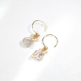 Dangle Earrings Lii Ji Real Keshi Pearl With Tiny American 14K Gold Filled Handmade Jewelry