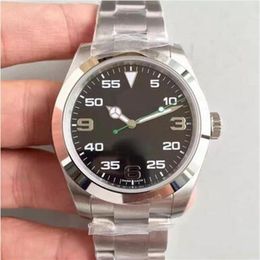 Watch AIR-KING Series 40MM Sapphire Mirror 116900 Style Automatic Mechanical Movement High Quality 316L Stainless Steel Strap Orig251t