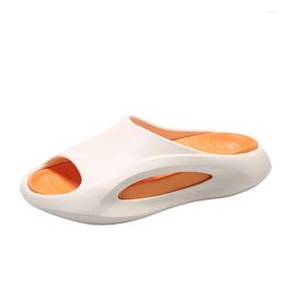 Slippers Women's Fashion Summer Beach Slides Home Men's Platform Soft Couple Flip Flops Plus Size 45 Ladies Shoes