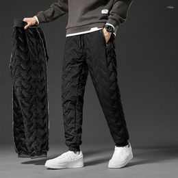 Men's Pants 155KG 10XL Winter 9XL Oversize ThicK Trousers Light Waterproof 3-Layers Fibre Fill Quilt Boy's Windproof 9978