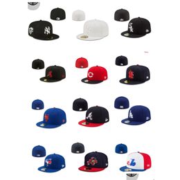 Snapbacks Est Fitted Hats Hat Adjustable Baskball Caps All Team Logo Man Woman Outdoor Sports Embroidery Cotton Flat Closed Beanies Dhhx8