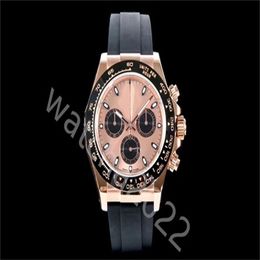 ZP Factory Custom Swiss Cal Watch Movement Men's 116515LN Rose Gold Cosmograph Chocolate Oysterflex Designer Strap 116515 Su275q