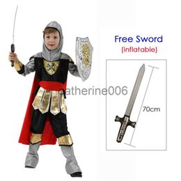 Special Occasions Kids Child Royal Mediaeval Roman Warrior Knight Soldier Costumes Boys Halloween Purim Carnival Role Play Party Dress Up New x1004