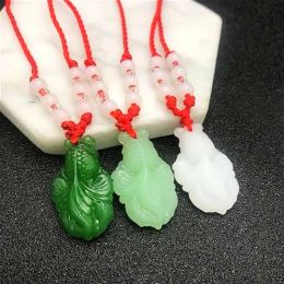 Chinese Jade Goldfish Pendant Necklace Charm Jewellery Fashion Lucky Amulet Gifts