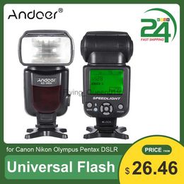 Flash Heads RU Stock Andoer AD-560 II Universal Camera Flash Speedlite GN50 with Adjustable Fill Light for Olympus Pentax DSLR YQ231003