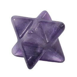 Loose Gemstones 2023 New Arrivals 30Mm 8 Points Merkaba Star Jewelry Accessories Natural Crystal Gemstone Decorations Pendant Drop Del Dhkre