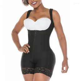 Women's Shapers Tummy Control BuLifter Zipper Hip Lift Adjustable Shoulder Strap Lace Open Bust Bodysuit
