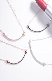 New 925 silver Chain Lover Necklaces women necklace Fashion Trendy T shape Pendants Model crystal pendant necklace8208152