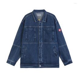 Men's Jackets Harajuku Street Apparel High Quality Men Motorcycle Cowboy Clothing Mens Brand Denim Blue Streetwear Varsity