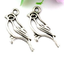 150Pcs Alloy Hollow Bird Charms Pendants For Jewellery Making Earrings Necklace And Bracelet 17x10mm Antique Silver 150PCS208e
