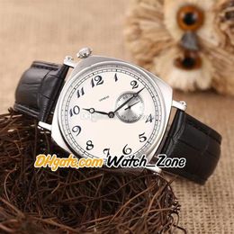 40mm Historiques American 1921 82035 Automatic Mens Watch 82035 000G-B735 White Dial Steel Case Black Leather Strap Gents Watches 264P
