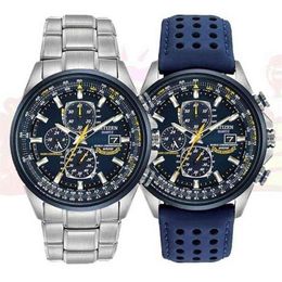 Luxury Wateproof Quartz Watches Business Casual Steel Band Watch Men's Blue Angels World Chronograph WristWatch 211231258v