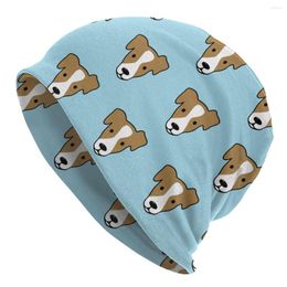 Berets Cute Dog Skullies Beanies Hat Vintage Unisex Outdoor Caps Warm Head Wrap Bonnet Knitted