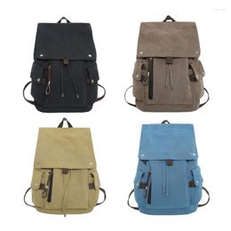 School Bags 4XFF Backpack For Women Men Drawstring Casual Travel Daypack Book
