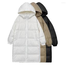 Women's Trench Coats 2023 Winter Korean Down Jackets Jacket Loose And Thick Super Long Parker Padded Cotton Clothes Women