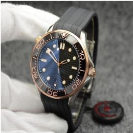 Men Watch Automatic Mechanical Outdoor multi-color Dial With Rubber Bracelet Rotatable Bezel Transparent Case Back2679