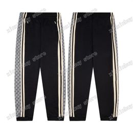 xinxinbuy Men Designer Pant Side webbing letter jacquard fabric pocket Streetwear Women green black S-XL2477