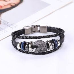 Bangle Neo-domineering Punk Eagle Woven Bracelet Men's And Women's Fashion Trend Gothic Street Party Jewelry Gift Wholesale
