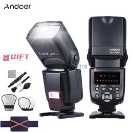 Flash Heads Andoer AD-560II Pro Camera Flash Speedlite On-camera Flash GN50 LED Light Philtres Diffuser Hot Shoe for Olympus DSLR YQ231003