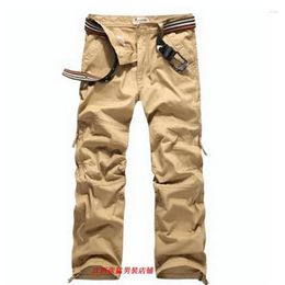 Men's Jeans High Quality 2022 Outdoor Cargo Overalls Cotton Military Multi Pocket Loose Jungle Deserts Bottoms Straight Pants208d