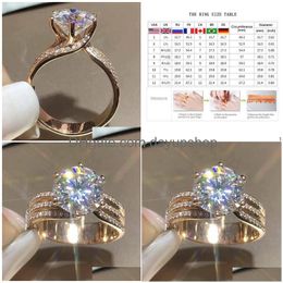 Rings Mfy Luxury Gold Colour Women Engagement Inlaid Shiny Cz Noble Party Jewellery Fine Anniversary Gift Fashion Drop Delivery Ring Dhyno