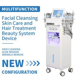 Newest Arrival 14 in 1 Multifunction Beauty Salon Equipment Hydro Water Dermabrasion SPA Facial Machine Skin Exfoliator