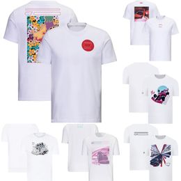 F1 Rennen gedrucktes T-Shirt 2023 Formel-1-Team Herren White T-Shirt Summer Fashion Sports Marken Frauen Frauen O-Neck T-Shirt Jersey