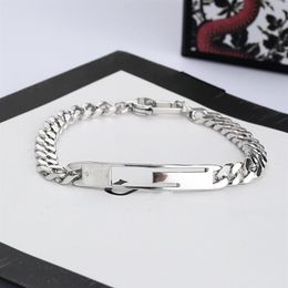 New Classic Letter Bracelet for Unisex Top Quality Silver Plated Bracelet Personality Charm Bracelet Fashion Jewellery Supply2924