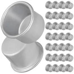 Candle Holders 30 Pcs Cups Aluminium Small Stick Jars For Room Dinner Tables Wedding Party