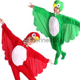 Special Occasions Halloween Cosplay Costumes for Children Animal Cartoon Bird Parrot Jumpsuit Headgear Kids Party Performance Costumes x1004